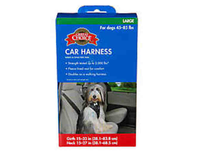 Medium- Large Dog Package with Car Harness, busy buddy, squeaker & crinkle toys