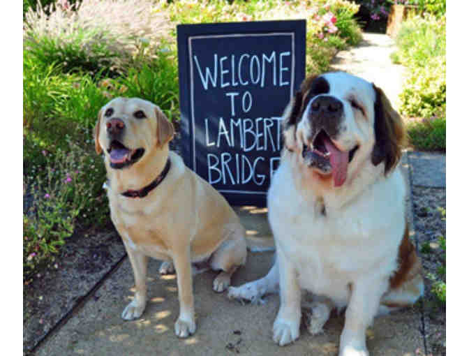 Barrel Room Flight of Wine for Four People at Lambert Bridge Winery