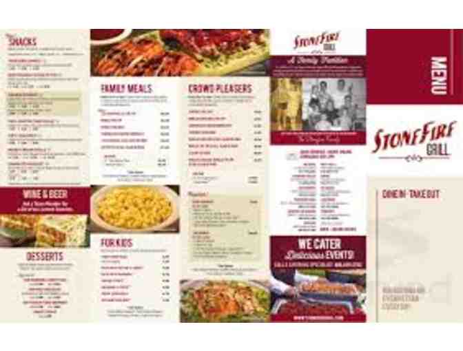 $50 Gift Card to ANY Stonefire Grill location