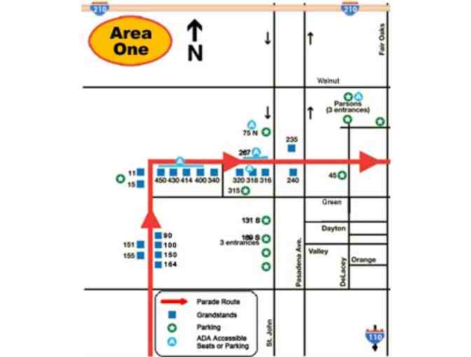 Two PRICELESS Seats to the 13st Tournament of Roses Parade with Coffee, Donuts & Bathroom