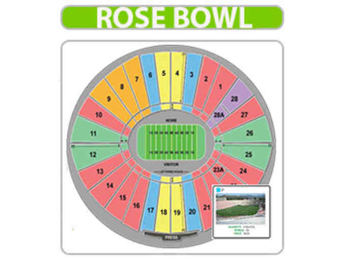 PRICELESS!! Two 50-Yard Line Tickets to the 2020 Rose Bowl Game on New Years Day