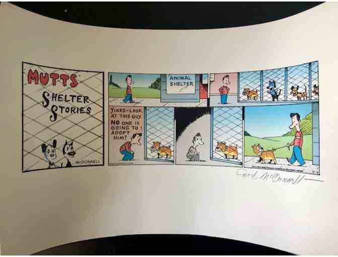 MuttComics Shelter Dogs Comic Strip signed by Patrick McDonnell