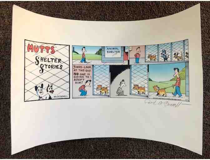 MuttComics Shelter Dogs Comic Strip signed by Patrick McDonnell