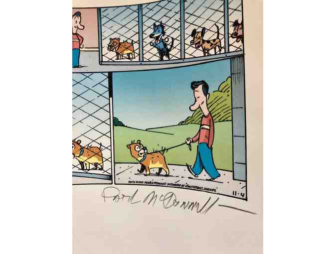 MuttComics Shelter Dogs Comic Strip signed by Patrick McDonnell