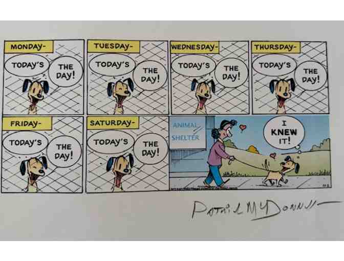 MuttComics Shelter Dogs Comic Strip signed by Patrick McDonnell