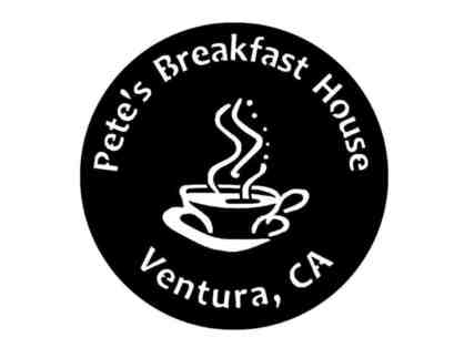 Four $40 gift certificates to Pete's Breakfast House