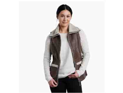 KUHL Womens Dani Sherpa Vest (Size L, Oak)
