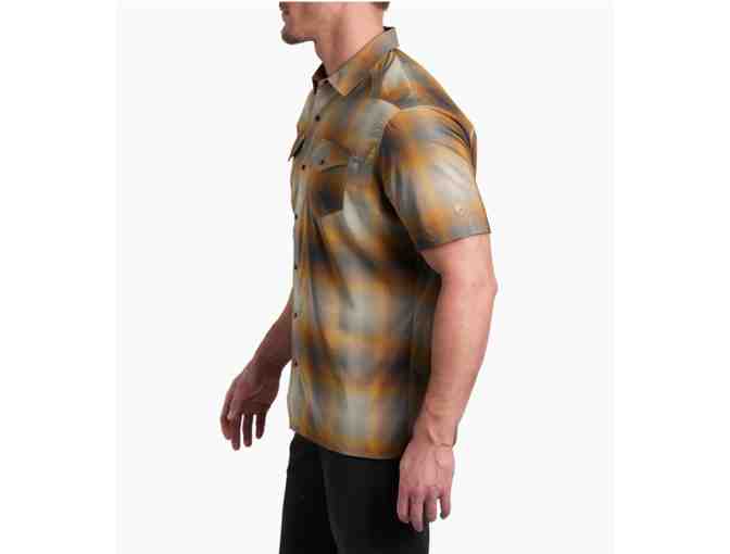 KUHL Men's Konquer Short Sleeve Redesign (Size L, Mojave Gold)