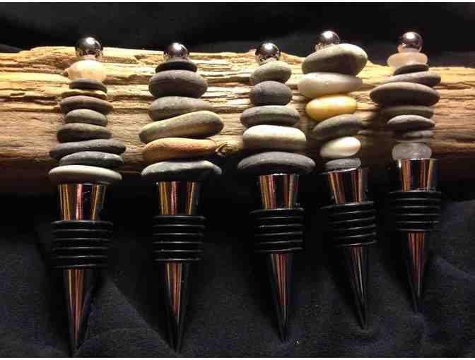 Stone necklace and stone winestopper