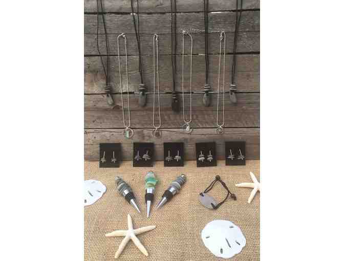 Stone necklace and stone winestopper