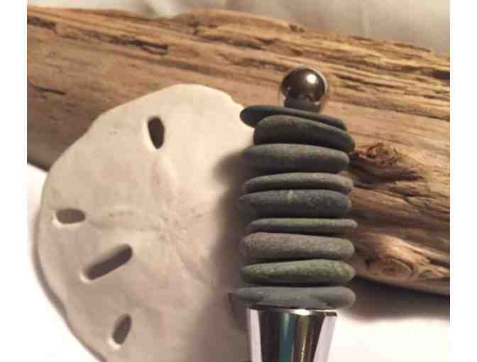Stone necklace and stone winestopper