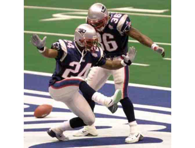 Patriots Helmet - signed by Ty Law