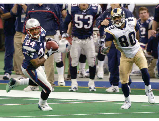 Patriots Helmet - signed by Ty Law