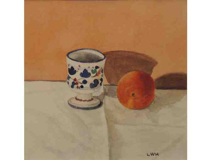 Apricot watercolor by Laurie Wyman-Heron