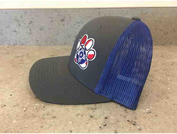 KHS Limited Edition - Charcoal & Blue Wichita Flag Paw Print Hat!