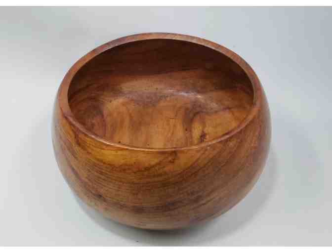 Koa Wood Bowl by Russ Johnson 5.5' high, 11.5' diameter