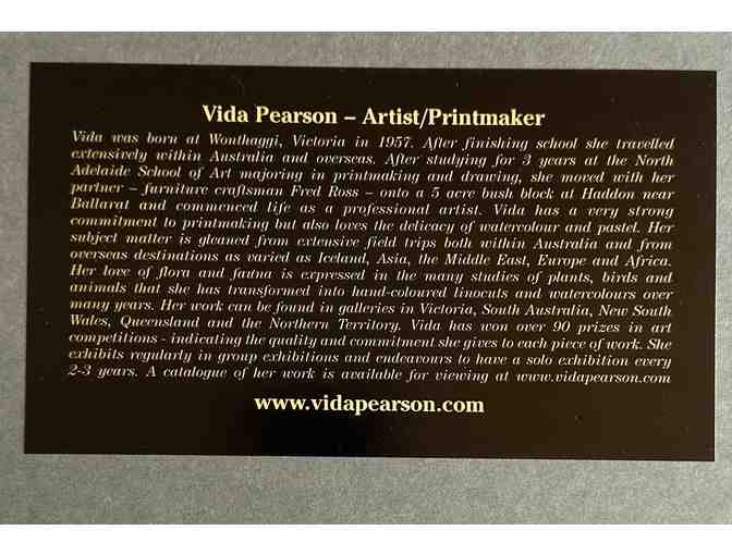 Vida Pearson 'Princess Gum', Limited Edition, colored linocut.