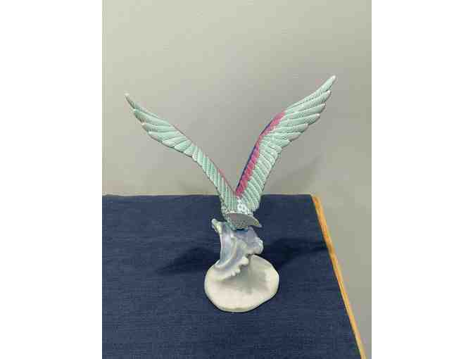 Herend Seagull with Wings Up (Green)