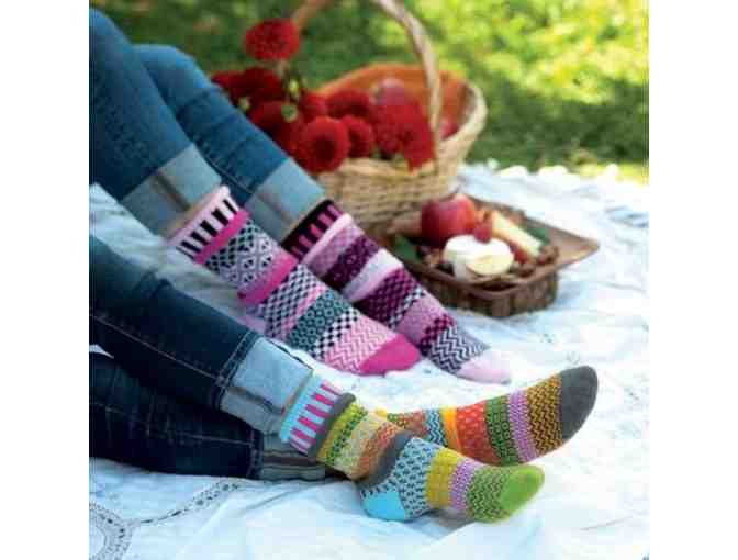 lion and blue - 2prs Solemate Mismatched Socks