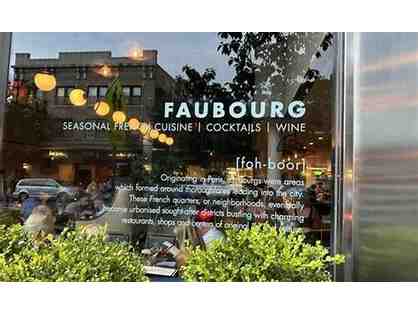 Dinner for Four at Faubourg