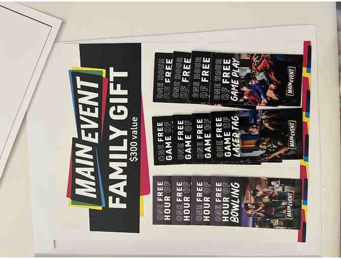 Main Event- Entertainment Package including Bowl, Laser Tag and Game Play