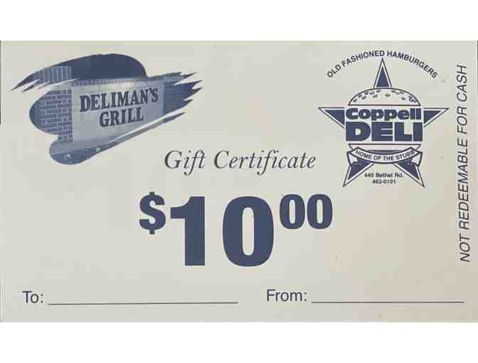 Coppell Deli: $30 in Gift Certificates