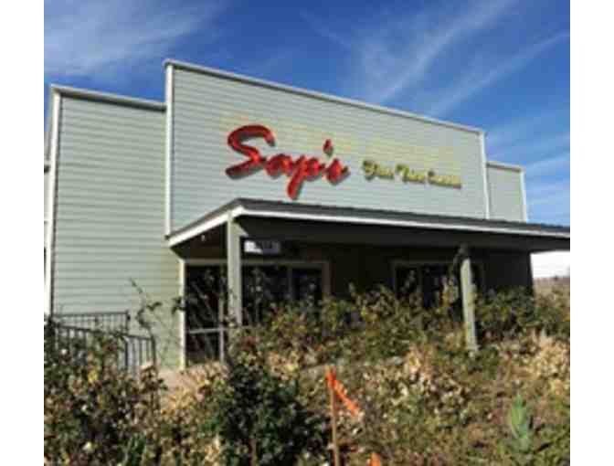 Sap's Fine Thai Cuisine $20 gift certificate