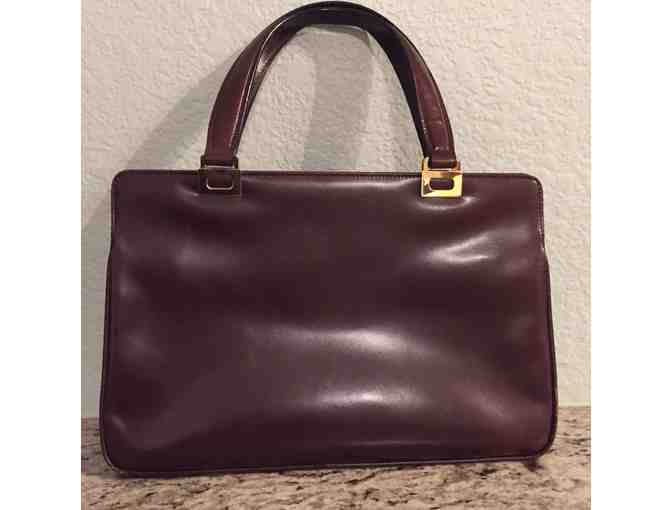 Vintage Lancel brown leather purse