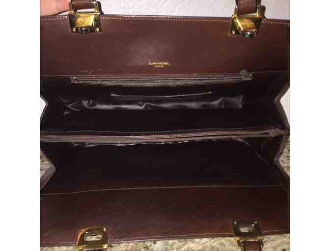 Vintage Lancel brown leather purse