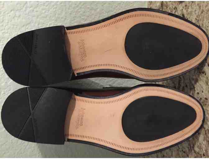 Men's Johnston & Murphy -brown leather shoes with tassel- size 9 1/2