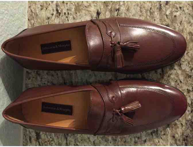 Men's Johnston & Murphy -brown leather shoes with tassel- size 9 1/2