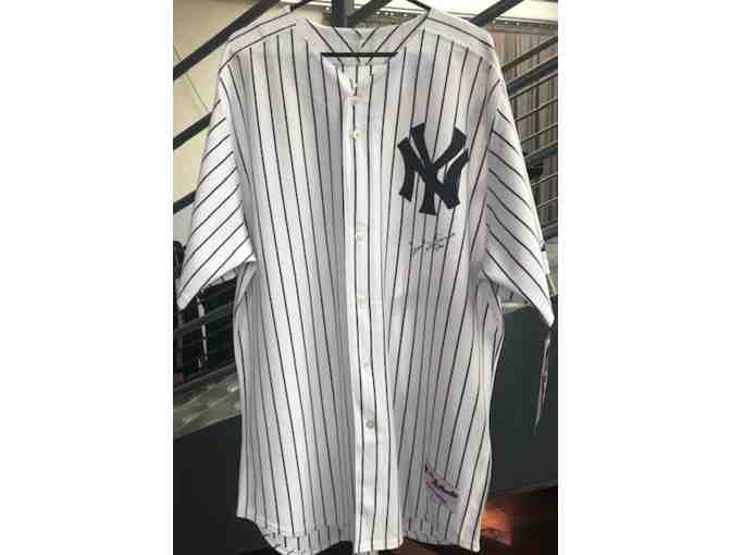 Bernie Williams Memorabilia - Autographed Bat and Jersey