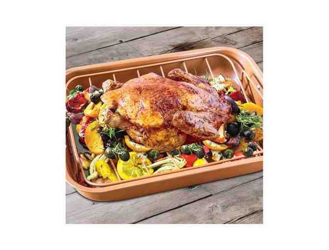 Upgrade your kitchen - 2 in 1 Stand and Hand Mixer, Copper Roaster Pan, Staybowlizer...