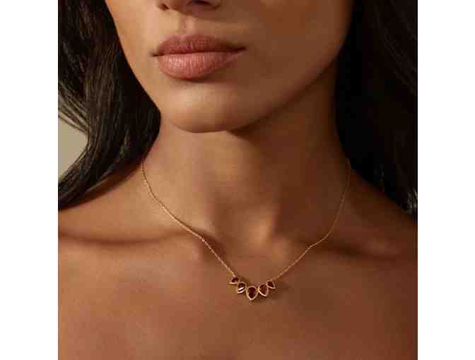 Satya Jewelry--Ignite Strength Garnet Petal Necklace