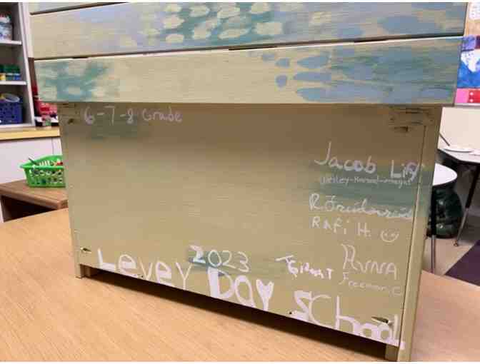 Storage Box Painted by Levey Middle Schoolers