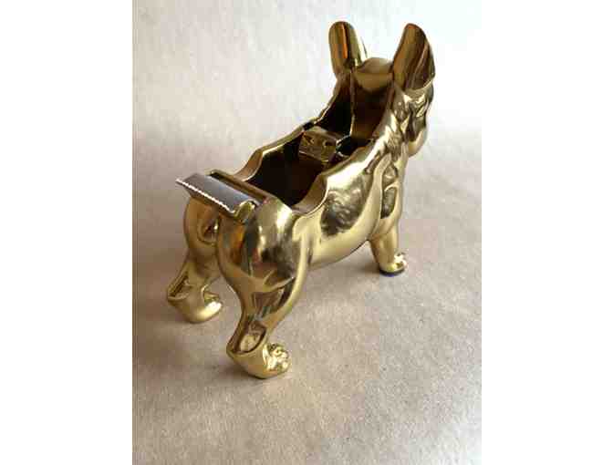 #38 Threshold Gold French Bulldog Tape Dispenser
