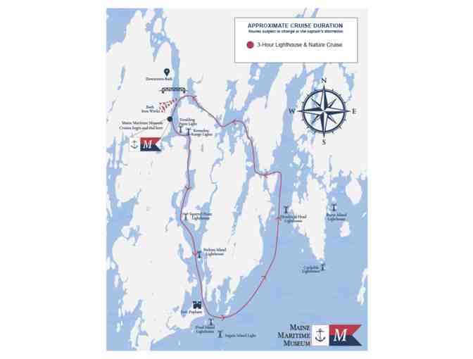 Two Tickets for 3-Hour Lighthouse & Nature Cruise with Maine Maritime Museum
