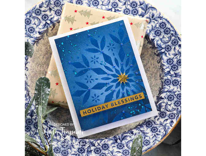 Set of 6 Handmade Christmas Cards in Gift Box