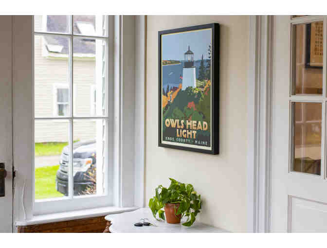 'Above Owls Head Light' 18x24 Framed Art Print by Alan Claude