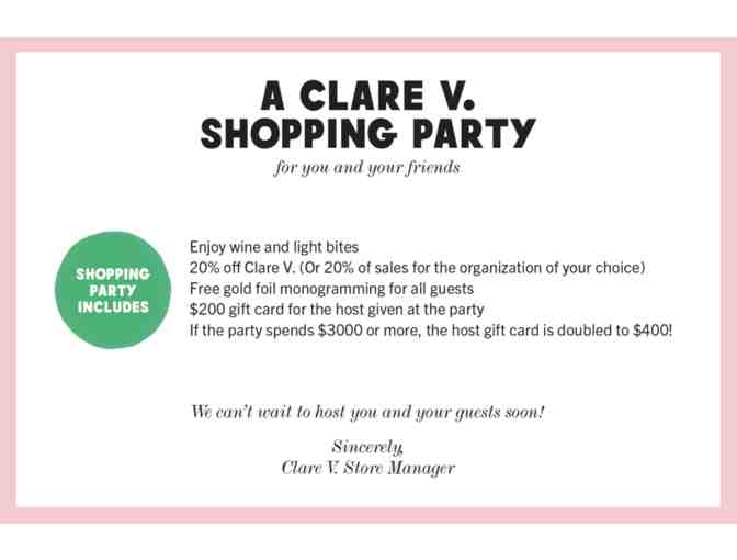 Shop Til You Drop at CLARE V + HABIT