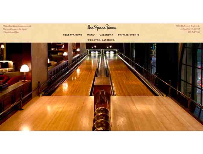 1 Hour of Bowling + Medium Punch Bowl at 'The Spare Room' in The Roosevelt Hotel