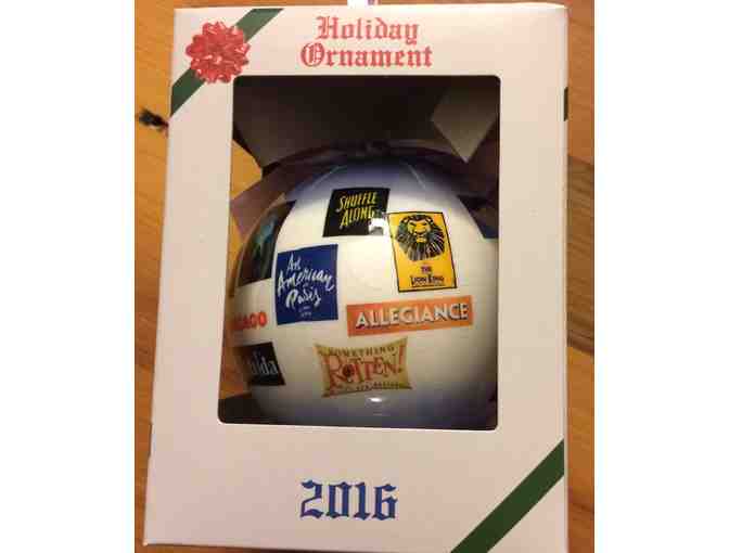 002.  Broadway Cares 2016 Christmas Ornament