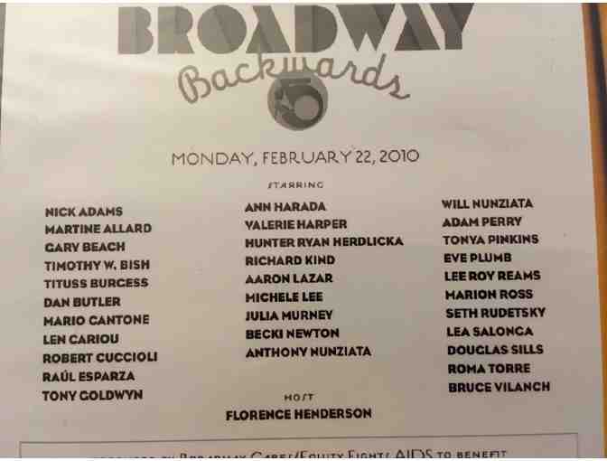 002. BROADWAY BACKWARDS - DVD