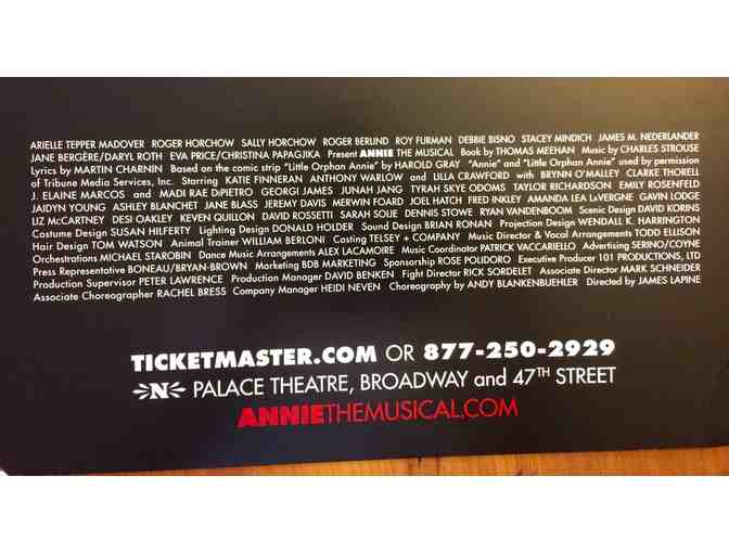 002. Vintage Broadway show poster & opening night ANNIE gifts!