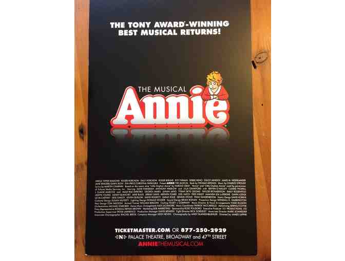 002. Vintage Broadway show poster & opening night ANNIE gifts!