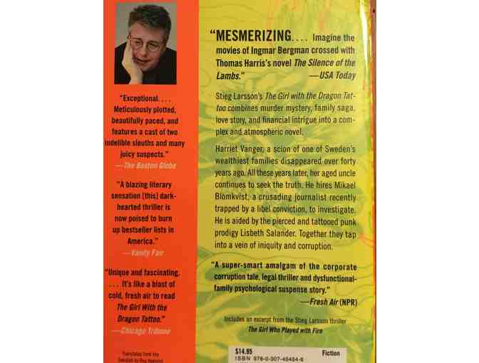 006. Book - 'The Girl with the Dragon Tattoo' by Stieg Larsson