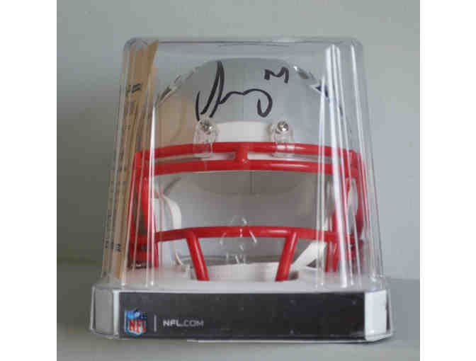 SONY MICHEL AUTOGRAPHED NEW ENGLAND PATRIOTS MINI HELMET