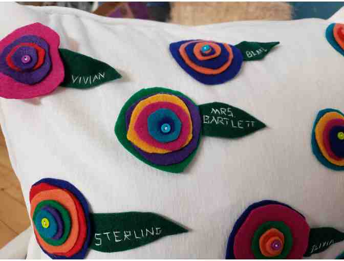 Classroom Art Project- Mrs. Plapp - Flower Pillows