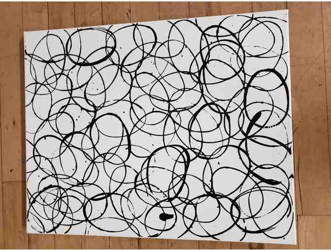 Classroom Art Project - Mrs. Naughton- Black & White Shape Art