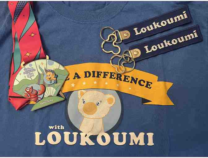 Run Disney Princess 5k Medal and Loukoumi Keychain Package - Photo 1